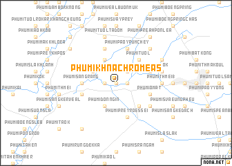 map of Phumĭ Khnach Rôméas