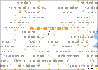 map of Phumĭ Khnach Rôméas