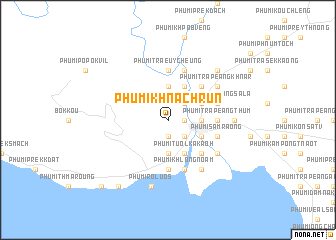 map of Phumĭ Khnach Rŭn