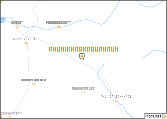 map of Phumĭ Khna Krau Phnum