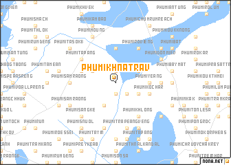 map of Phumĭ Khna Trav