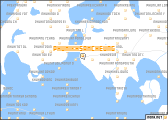 map of Phumĭ Khsâm Cheung