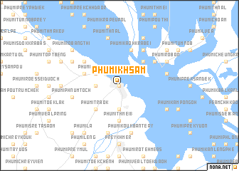 map of Phumĭ Khsam