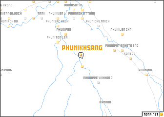 map of Phumĭ Khsăng