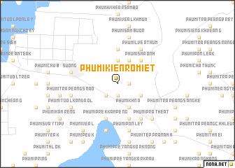 map of Phumĭ Kiĕn Rômiĕt