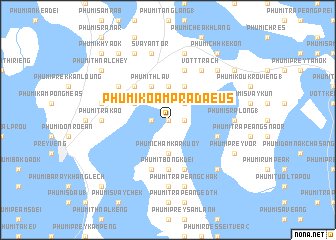 map of Phumĭ Kŏâm Prâdaeus