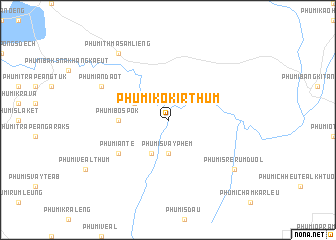 map of Phumĭ Kôkir Thum