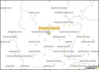 map of Phumĭ Kôkir