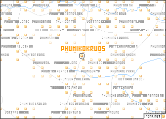 map of Phumĭ Kôkruŏs