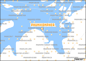 map of Phumĭ Komphéa