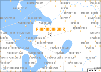 map of Phumĭ Kon Kôkir