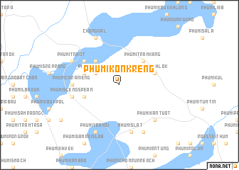 map of Phumĭ Kon Krêng