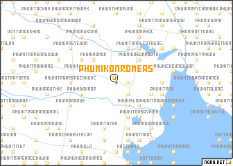 map of Phumĭ Kon Rõméas