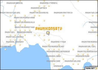 map of Phumĭ Kon Sâtv