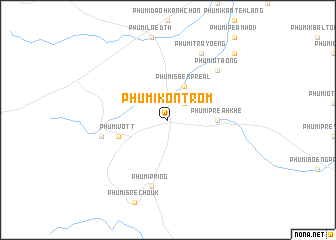 map of Phumĭ Kon Trom