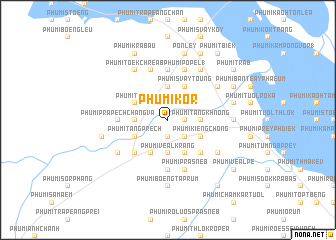 map of Phumĭ Kôr