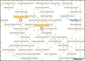 map of Phumĭ Kôr