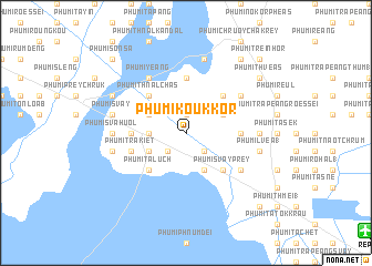 map of Phumĭ Koŭk Kôr