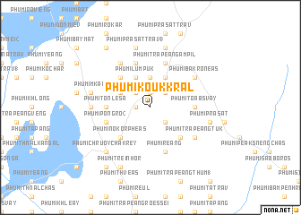 map of Phumĭ Koŭk Krâl