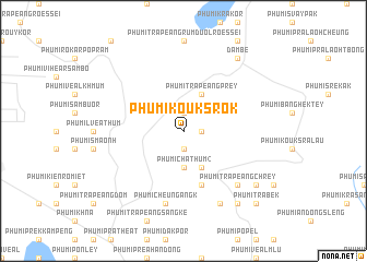 map of Phumĭ Koŭk Srŏk