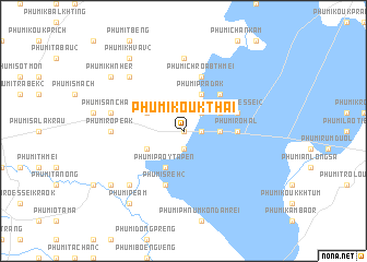 map of Phumĭ Koŭk Thai