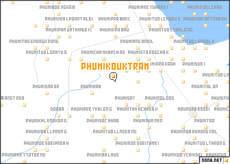 map of Phumĭ Koŭk Trâm