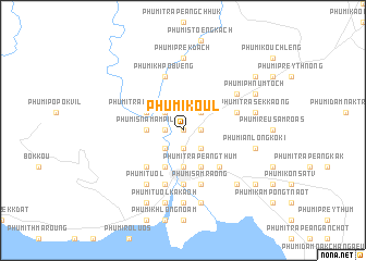 map of Phumĭ Koŭl