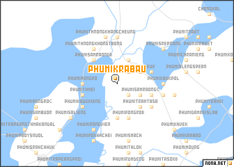 map of Phumĭ Krâbau