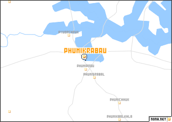 map of Phumĭ Krâbau