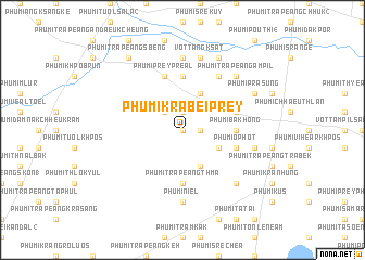 map of Phumĭ Krâbei Prey