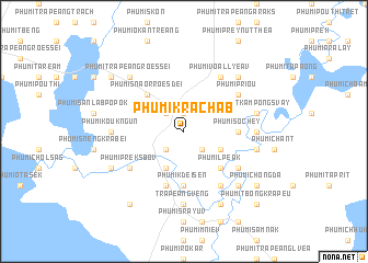 map of Phumĭ Krâchăb