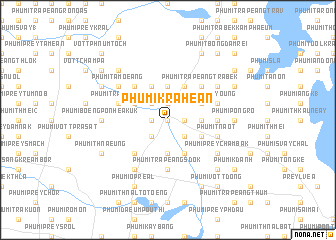 map of Phumĭ Krâhéan