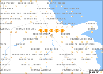 map of Phumĭ Krâkaôh