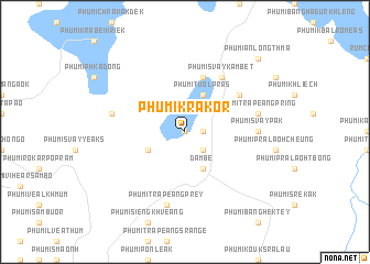 map of Phumĭ Krâkôr