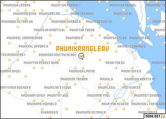 map of Phumĭ Krăng Léav