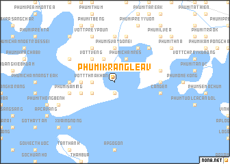 map of Phumĭ Krăng Léav