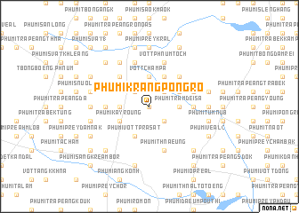 map of Phumĭ Krăng Pôngrô