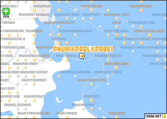 map of Phumĭ Kraôl Krâbei