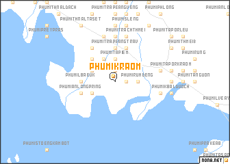 map of Phumĭ Kraôm