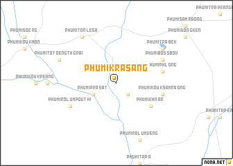 map of Phumĭ Krâsăng