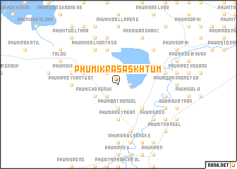 map of Phumĭ Krâsas Khtum