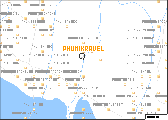 map of Phumĭ Krâvĕl