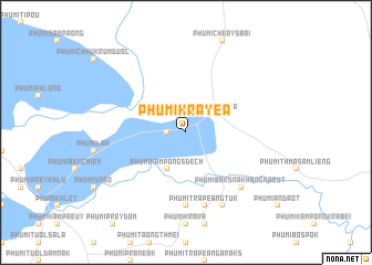 map of Phumĭ Krâyéa