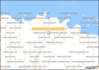 map of Phumĭ Kri Kuŏn Prey