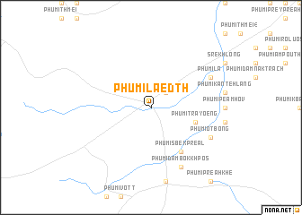 map of Phumĭ Lâ Ĕdth