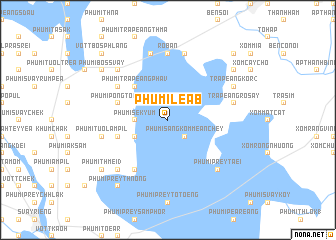 map of Phumĭ Léab