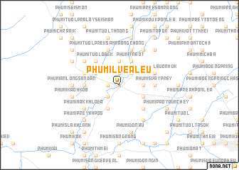 map of Phumĭ Lvéa Leu