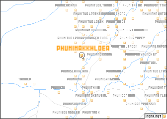 map of Phumĭ Mak Khlœă