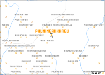 map of Phumĭ Meăk Khneu