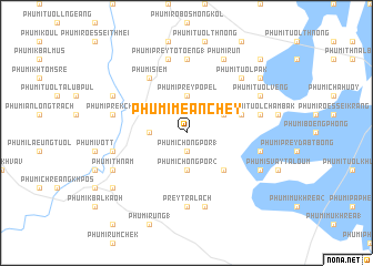 map of Phumĭ Méanchey